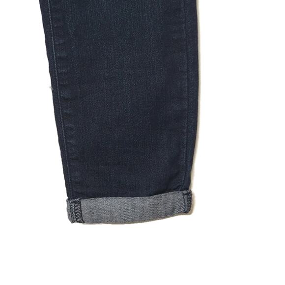 PAIGE Kylie Crop Cuffed Ankle Low Rise Cotton Stretch Blue Denim Jean Size 25 - Picture 6 of 15